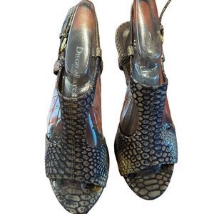 Diego di Lucca snake skin sandals- size 9